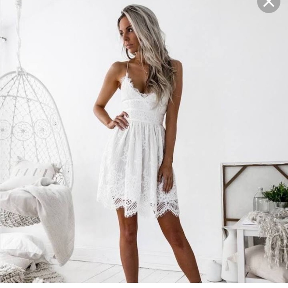 White summer dress